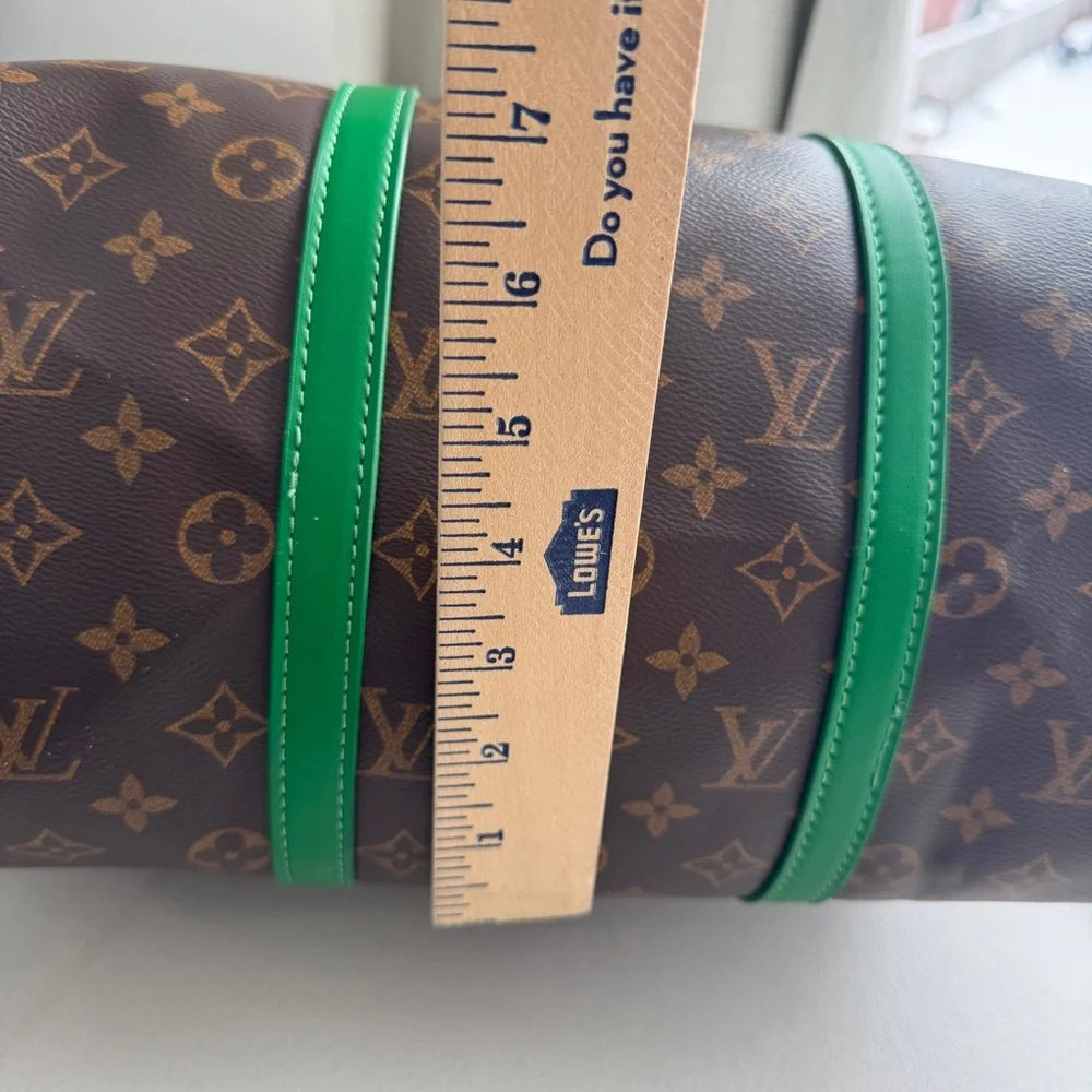 Brown and green bag - Picture 8 of 13